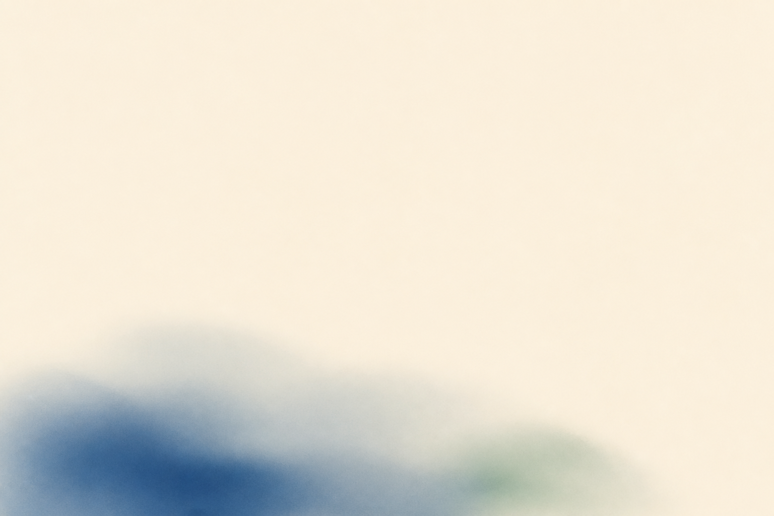 A restrained, warm abstract presence framing the page in calm tones